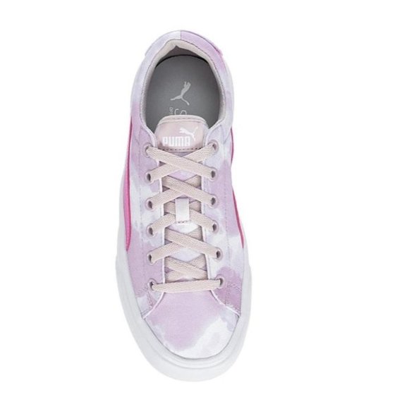SOLD Puma KAIA Low Top Platform Women's Sneakers Casual Shoes White/Lavender Fog - Picture 5 of 6